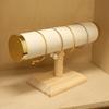 Elegant Sturdy Wood Jewelry Display Stand Accessory for Bracelets and Necklaces With Soft Lint Lining Stylish Designs