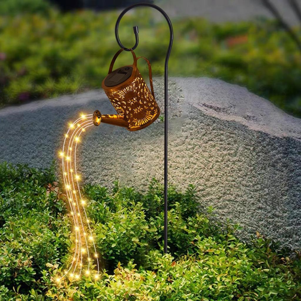 Watering Can ,Kettle Lamps, Art Hanging s Waterfall Lamp for Outdoor Lighting Yard ,Garden ,Tree