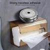 3 Farben praktische selbstklebende Aufbewahrungsbox für Gesichtshandtücher, U-förmige Öffnung, Taschentuchbox-Halter, Wandmontage, Haushaltsprodukte