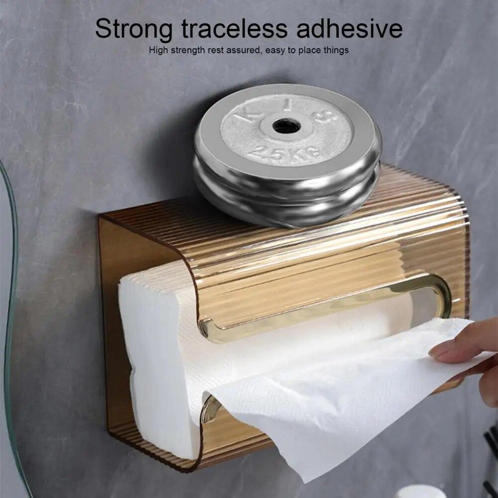 3 Kolory Praktyczny Samoprzylepny Pojemnik do Przechowywania Ręczników do Twarzy Otwór w kształcie litery U Uchwyt na Chusteczki do Twarzy Montowany na Ścianie Produkty Gospodarstwa Domowego