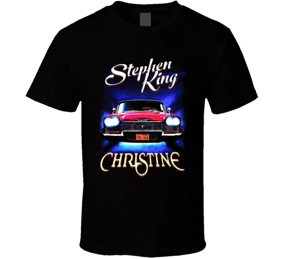 Christine Stephen King Maestro Leyenda del Terror Libro Camiseta para Fan de Películas