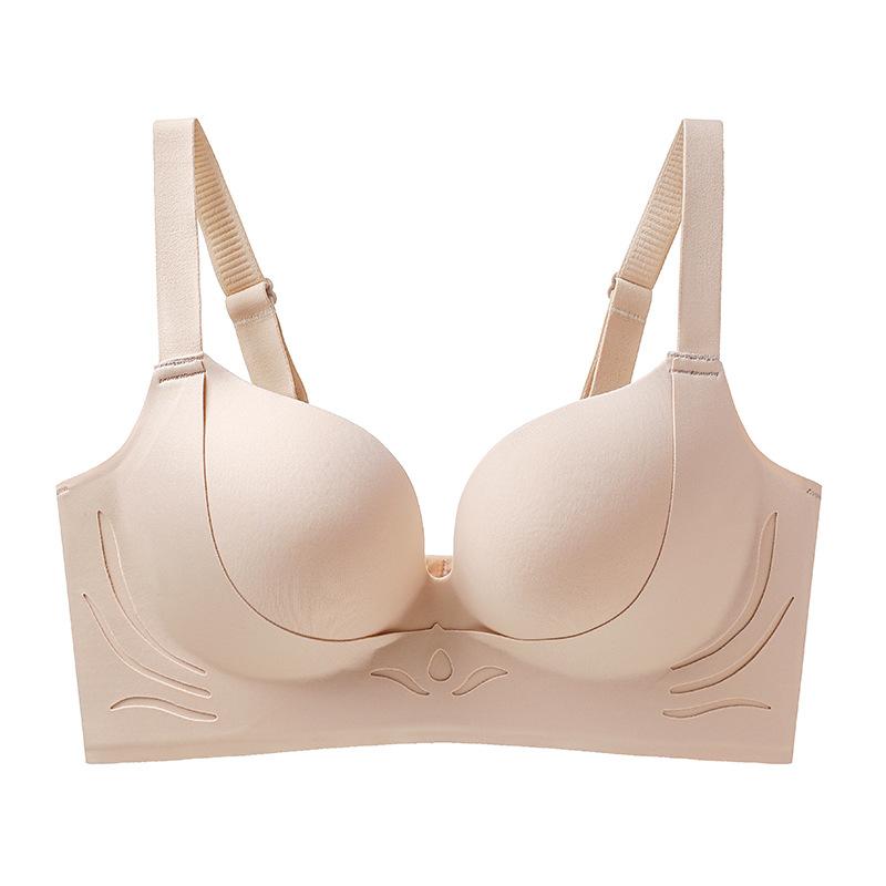 

Большой размер нижнего белья для лета, тонкий топ, собирающий бюстгальтер, бюстгальтер против отвисания, коллекция, аксессуар для бюстгальтера, бюстгальтер 44/100C бежевый
