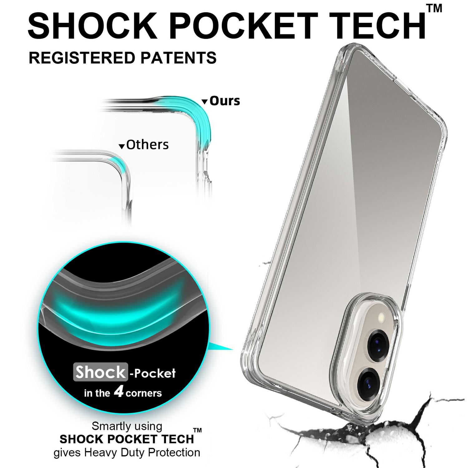 

For Samsung Galaxy S25 Edge Case PC+TPU Dropproof Transparent Phone Cover Type A