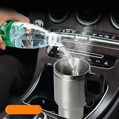 12V Auto Elektrischer Heizbecher Heizbecher Wasserkocher Flasche Getränkebecher Reisebecher mit Elektrischer Heizung Autogadgets
