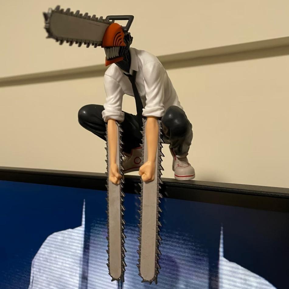 Chainsaw Man Anime Figure 14Cm Denji Action Pvc Noodle Stopper Adult Collectible Model Toy