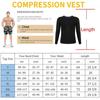 Sauna Shirt für Herren Schweißanzug Kompression Langarm Top Gewichtsverlust Körperformende Shirts für Training Sport