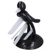 Black Human Body Knife Holder Plastic Knife Block Hollow Stab Body Knife Block for Kitchen