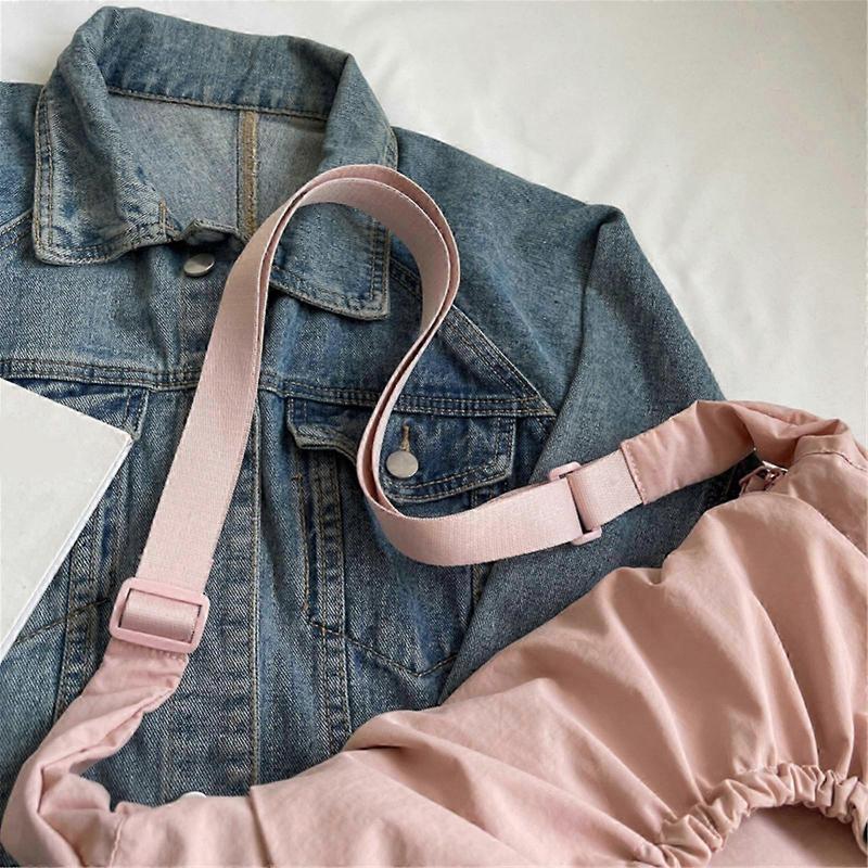 Casual Nylon Crossbody Bag For Men And Women Versatile Dumpling Bags with Adjustable Strap Large Capacity Shoulder Purse  PurplePurple SZRH A-V