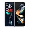 For Samsung Galaxy Fold 6 Case Cool Space Animal Clear Hard Phone Cases for Galaxy Z Fold6 5G 2024 Back Cover Zfold6 Shells Capa