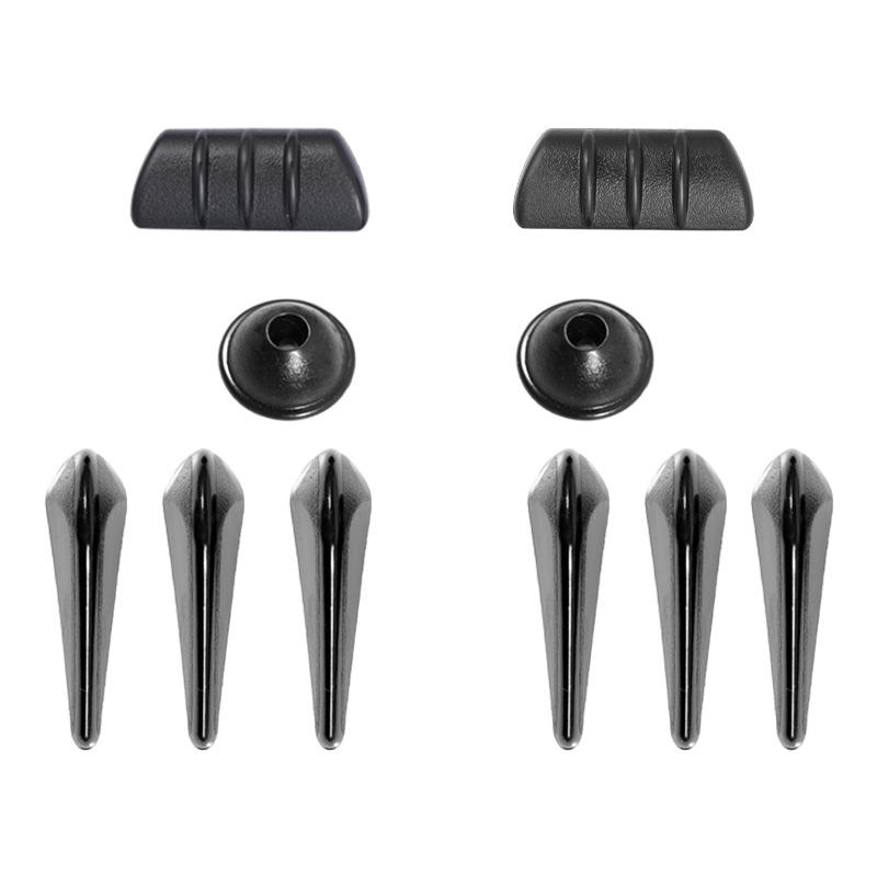 Anti noise body modification for automobiles to reduce wind resistance, decorative car stickers to cover scratches, creative 3D stereoscopic Black