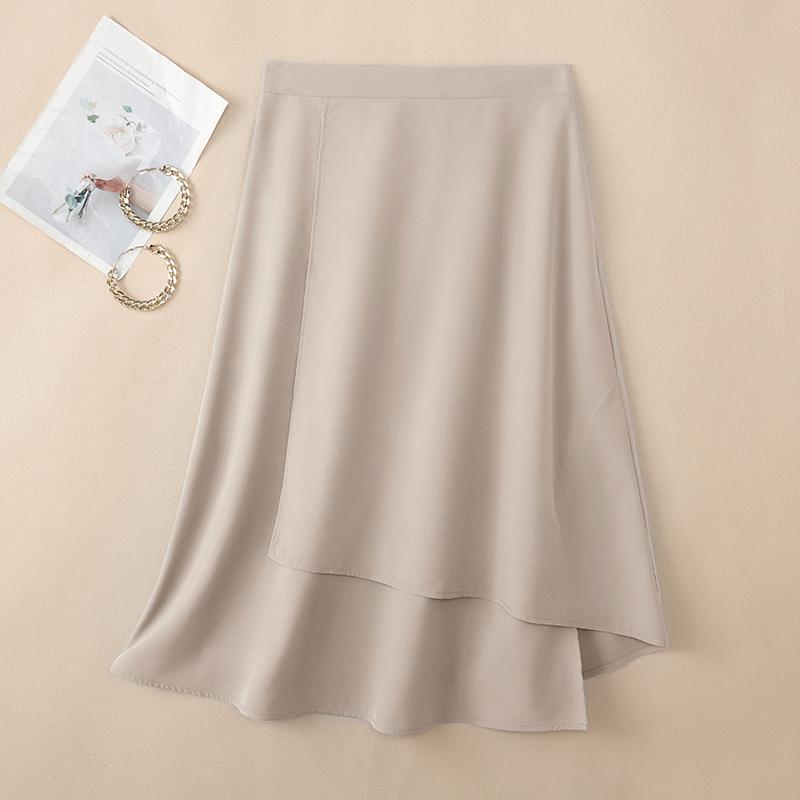 ZANZEA Fuste Midi Largi Casual pentru Femei, Culoare Solidă