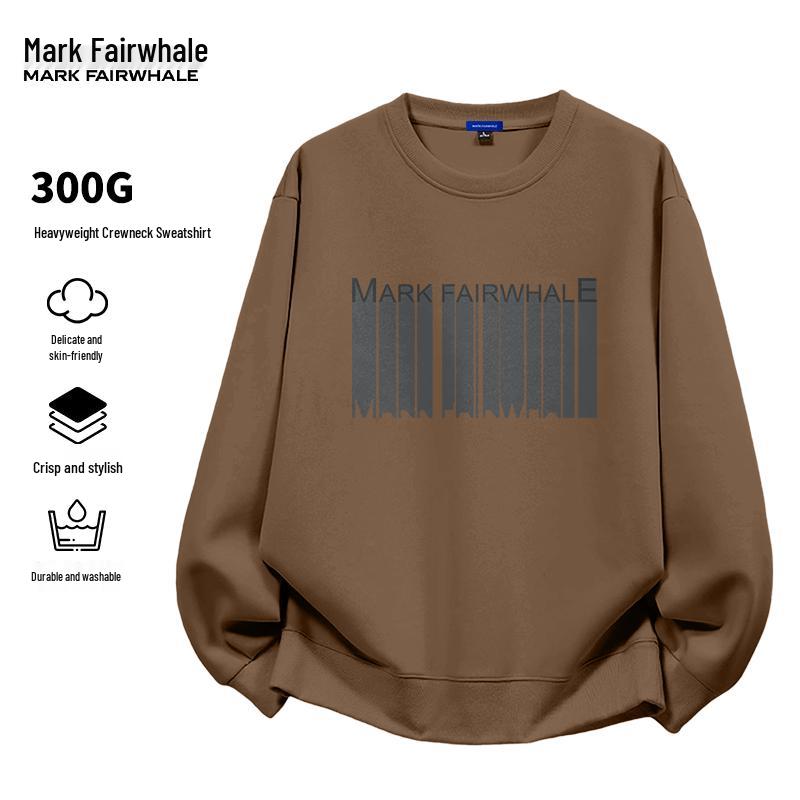 MARK FAIRWHALE Men's Loose Fit Crewneck Sweatshirt