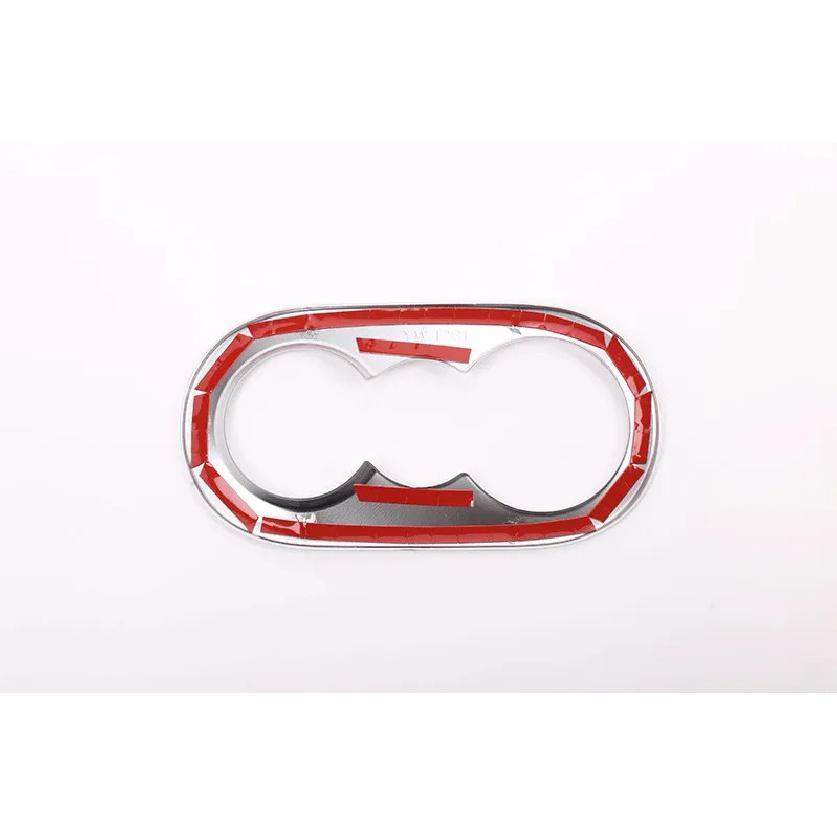 ABS Car Styling Interior Rear Water Cup Holder Cover Trim Frame Ring Fit For Porsche Cayenne 2018 Auto Accessories