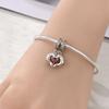 2026 Charm Heart Wings LOVE Charm Oil Drop DIY Jewelry Bracelet Accessories Women's 925 Silver