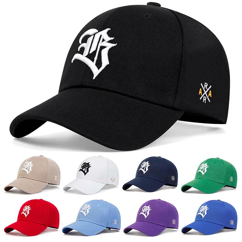 Yiran Bag Women's Unisex Gothic Letter Geometric Embroidery Baseball Caps Spring And Autumn Outdoor Adjustable Casual Hats Sunscreen Hat Cm
