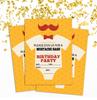 Darling Souvenir Orange Birthday Invitation Card Printable Elegant Fill or Write In Blank Party Invites 28 Pcs 5 X 7