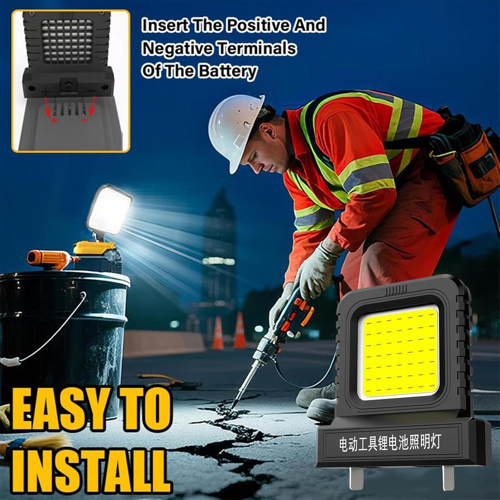 14W LED Camping Lantern Mini Pocket Work Light Inspection For 21V Battery Power Tool Accessory Lithium Battery Work Lamp Lights