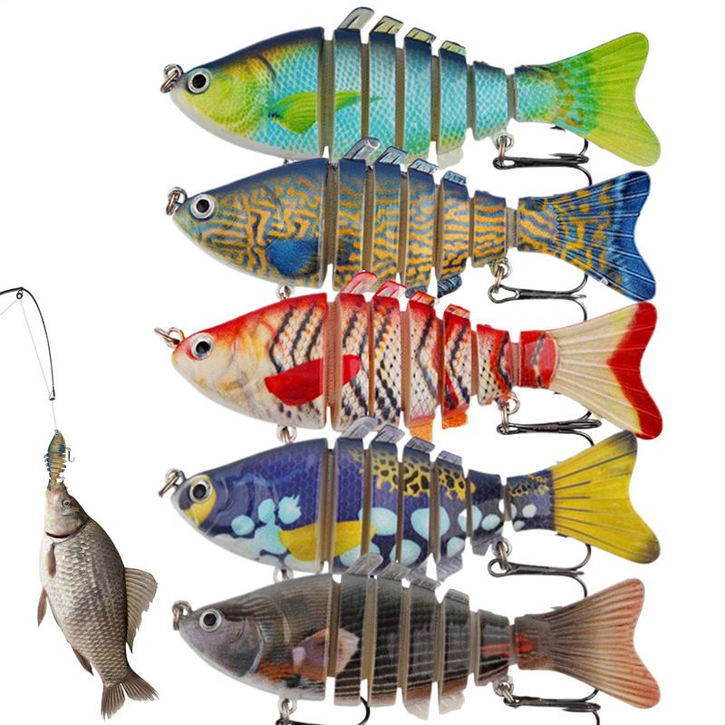 Swimbait Fishing Lures Flexible Fishing Lures Bass Set Of 5 Fish Luring Tools For Trout Walleye Realistic Freshwater Swimming United States