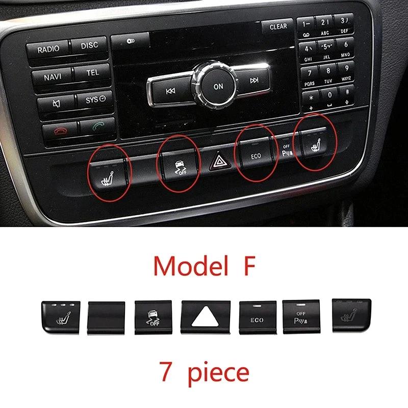 

Autocollants Boutons De Climatiseur De Console De Voiture, Garniture Pour Mercedes Benz Gla, Xachcla, C117, Classe A B, W176,
