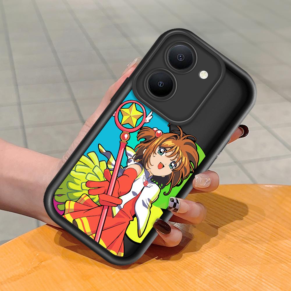 Weiches Silikon-Quadratleiter-Druckmuster-Telefongehäuse Vollständige Abdeckung Kamera Stoßfeste Schutzgummihülle für Vivo