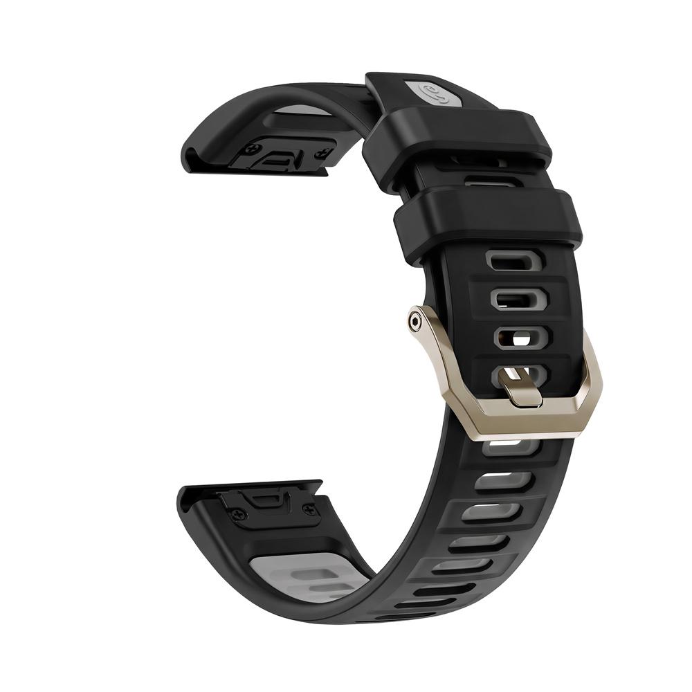 

Швидкознімний 26-мм ремінець для годинника Amazfit T-Rex Ultra 2 51 мм, спортивний силіконовий браслет на зап ястя, аксесуари чорний/сірий
