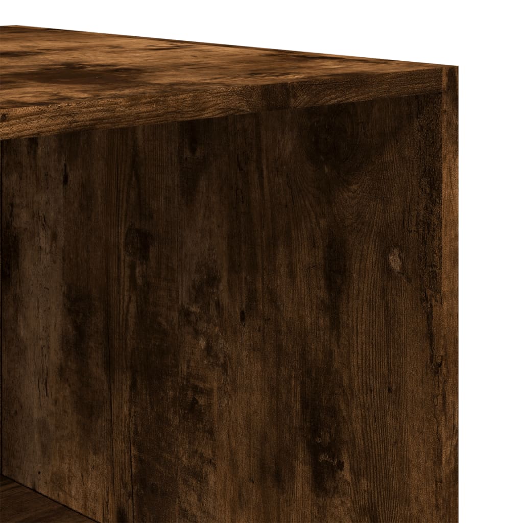 Wardrobe Smoked Oak Finish 100 x 50 x 200 cm Engineered Wood