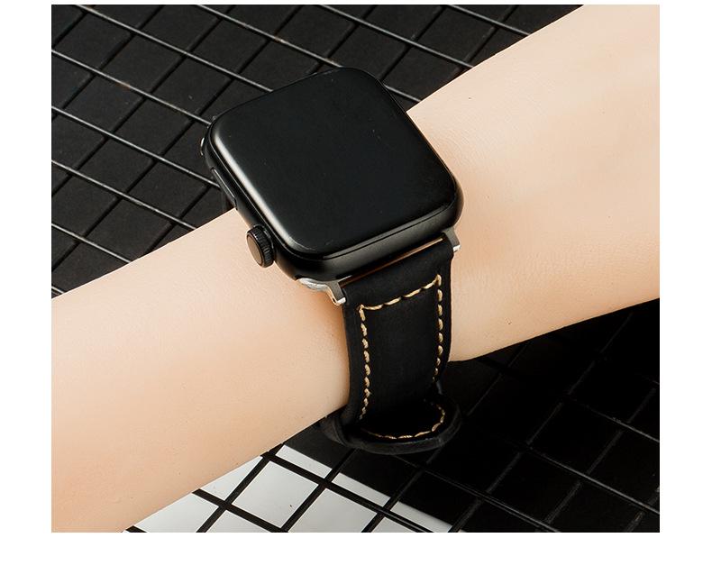 Vintage Minimalist Watch Strap - Frosted Top Grain Crazy Horse Leather, Available In 20mm, 22mm, 24mm, and 26mm.