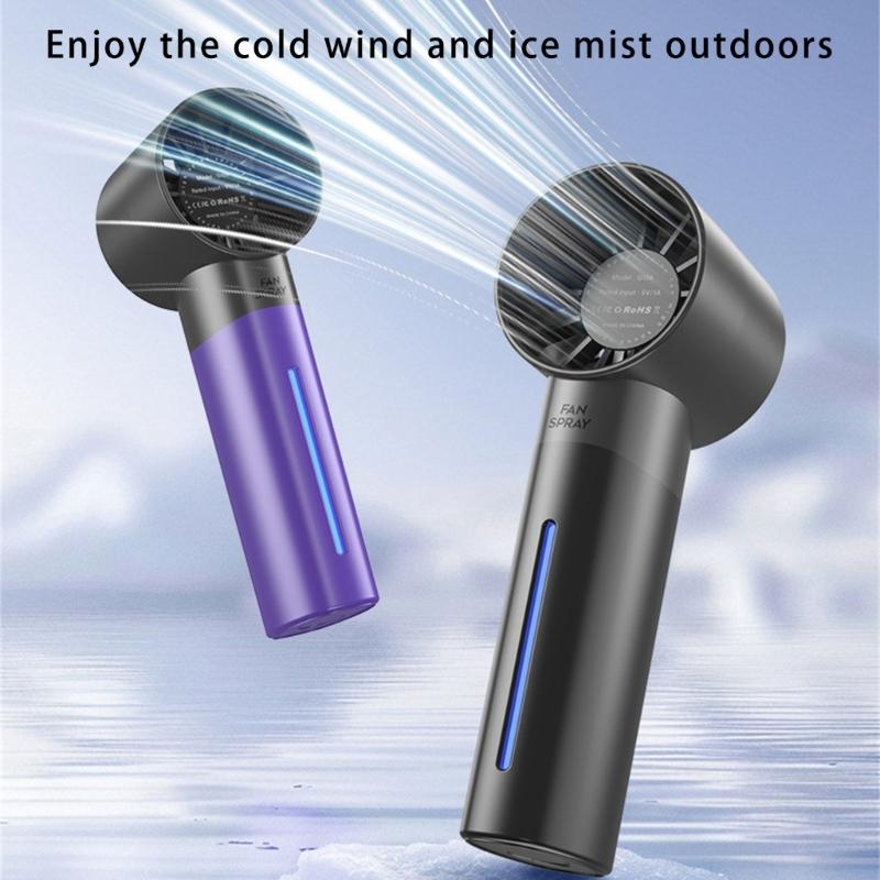 Handheld Cooling Fan Portable USB Charging Electric Hand Fan With 1200mAh Battery for Home Or Outdoor Activity