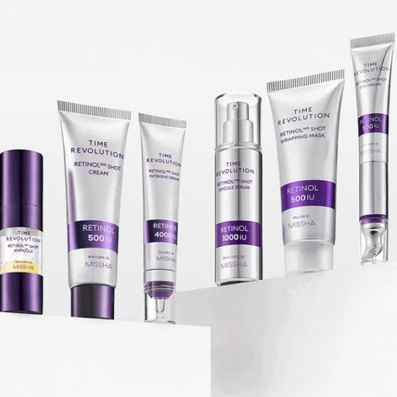 MISSHA Coffret Time Revolution 500 Shot Crème pour les yeux au rétinol 500