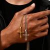 Minimalist Classic Cross Necklace for Men Women, Stainless Steel Chain Collar Necklace, Fashion Unisex Jewelry Gifts