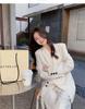 Women's Spring & Autumn Loose Fit Blazer and Wide-Leg Pants Set