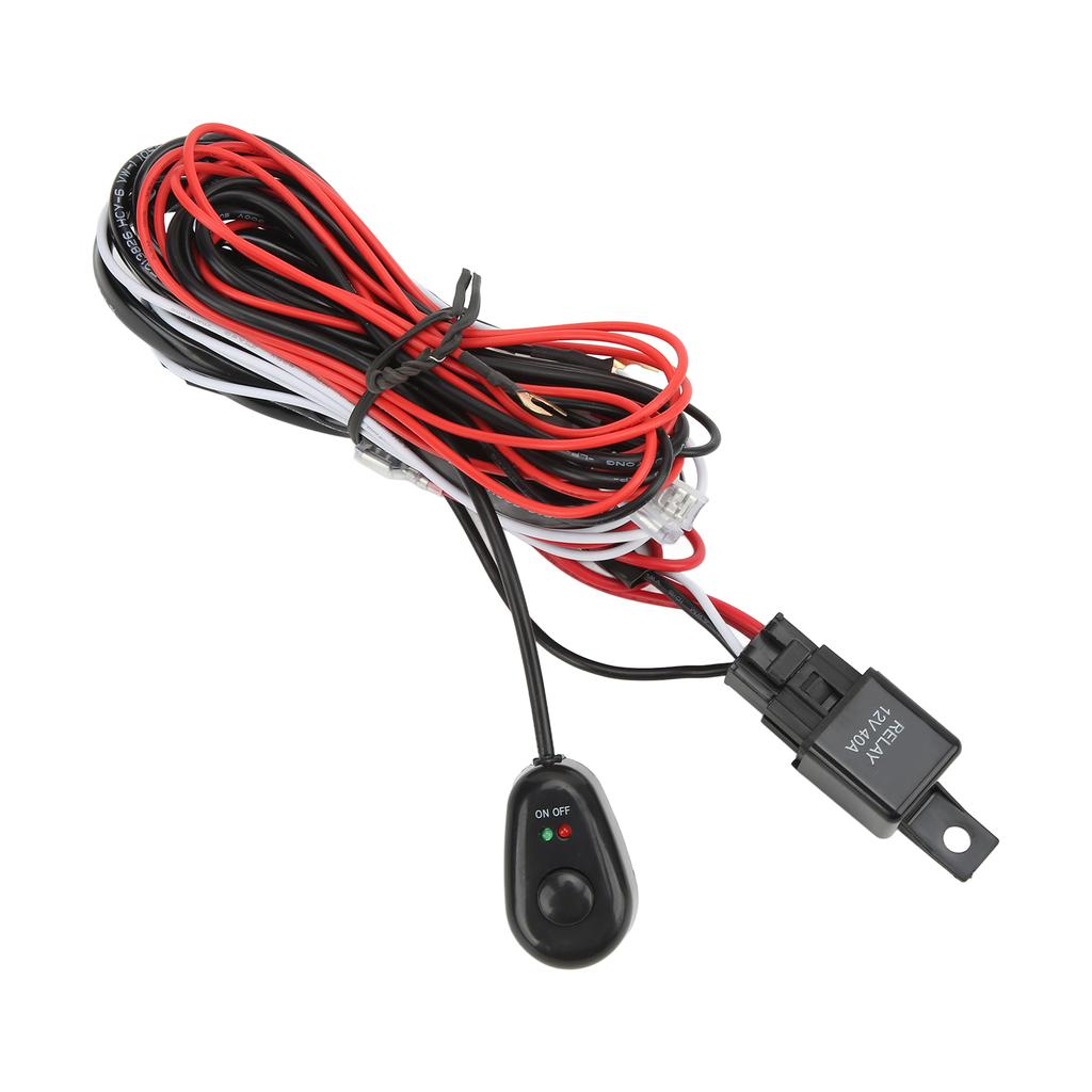Automobile Spotlight Switch Harness AA1103 12V One Driven Two Wire Group for Replacing Adding Fog Light