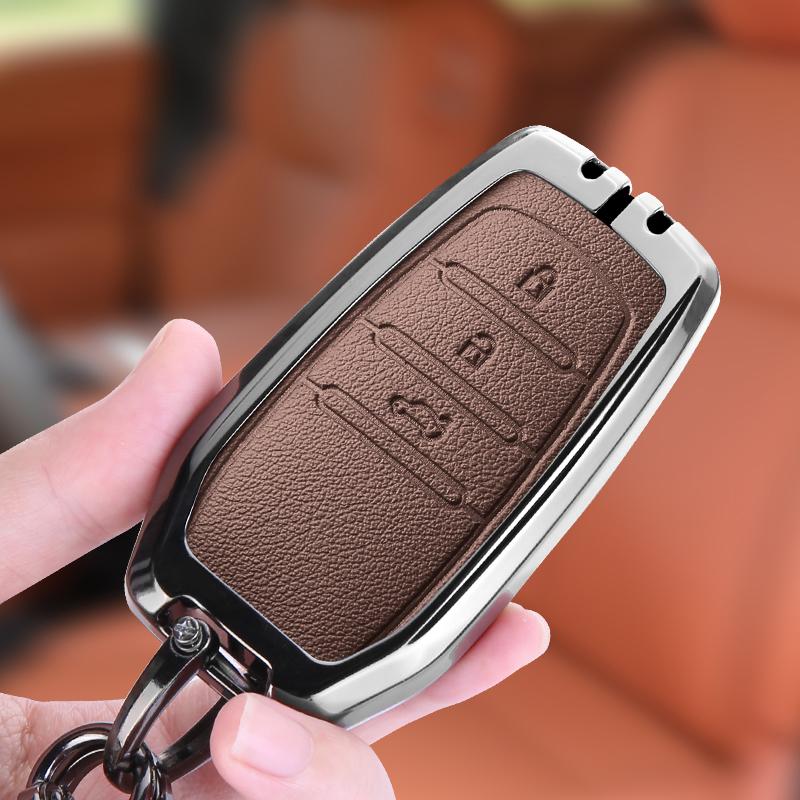 Car Remote Key Case Cover For Toyota CHR Hilux Fortuner Land Cruiser 200 Camry Corolla Crown RAV4 Highland Keychain Accessories