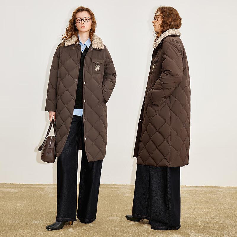 Chuyu Women's Mid-length Quilted Down Parka