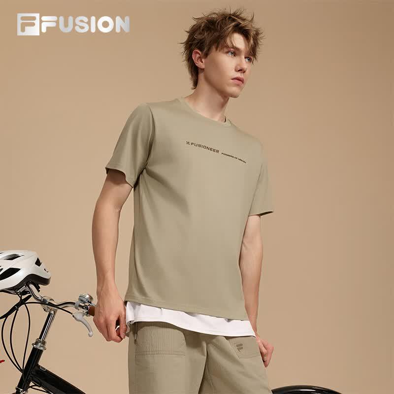 FILA FUSION Men s Knitted Short Sleeve T-Shirt M