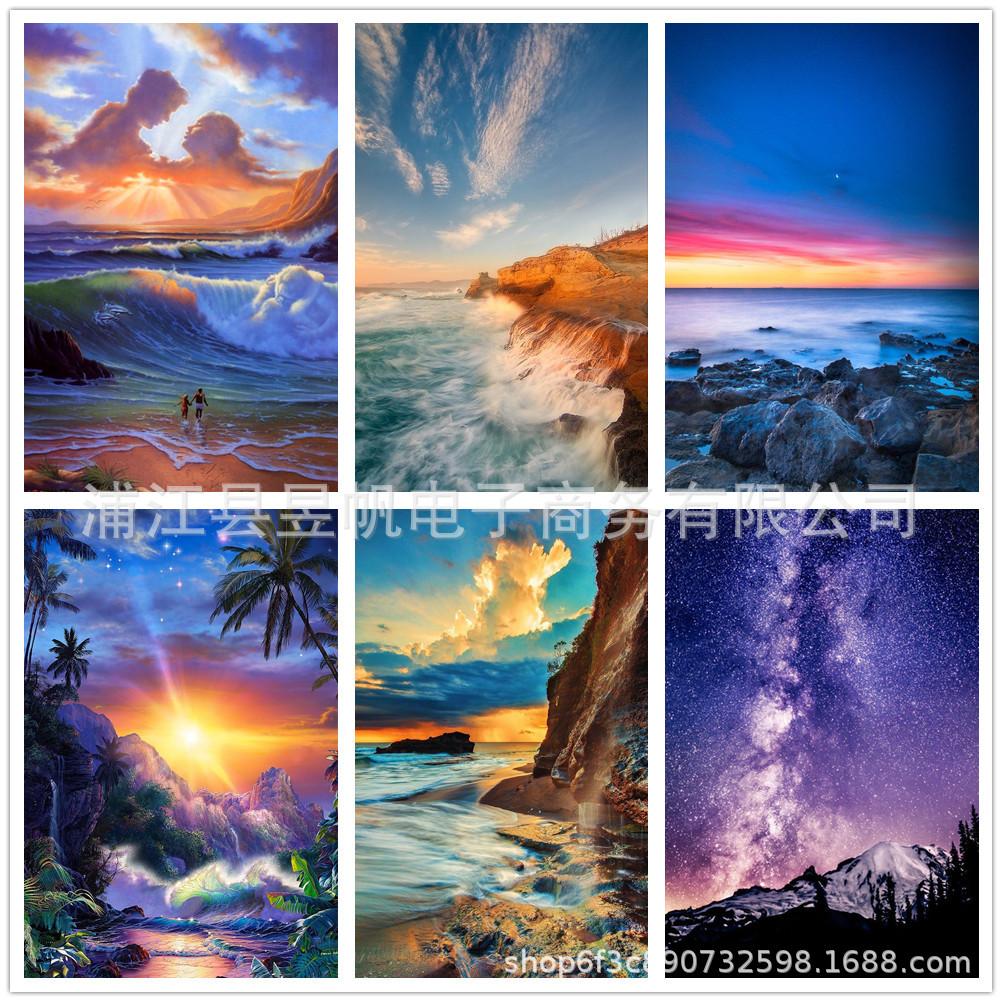 

DIY 5D Полный Круглый Дрель Алмазная Картина Вышивка Крестом Комплект Главная Стена Декор Ремесло