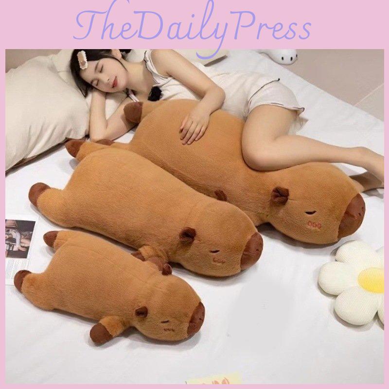 Adorable Capybara Plush Doll Soft Toy Cozy Pillow For Relaxing Comfort At Home