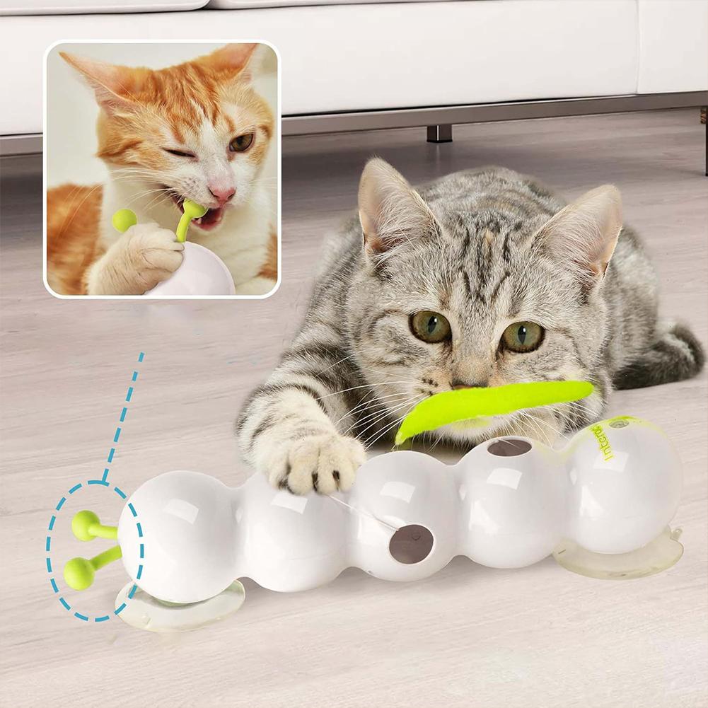 2025 New Intelligent Interactive Cat Toy Intelligent Earthworm Pole Automatic Popping Hole From The Hole Teasing Cat Toy