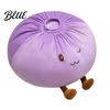 Fun Food Shaped Plushie Cute Dumpling Plush Throw Pillow Soft Stuffed Toy for Kids Adults Cartoon Elf Cushion Decorative Bun Bedroom Sofa