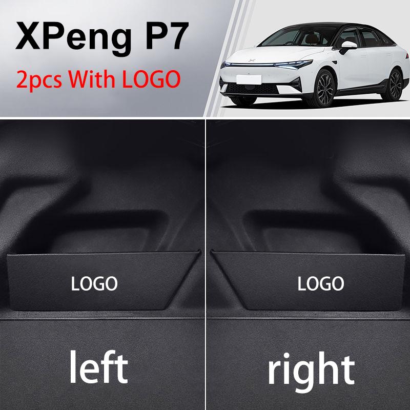 For XPeng P7   ~2025 Car Trunk Storage Partition Car Interior Multifunction Storage Box Thicken Trunk Side Partition Left right 2Pcs