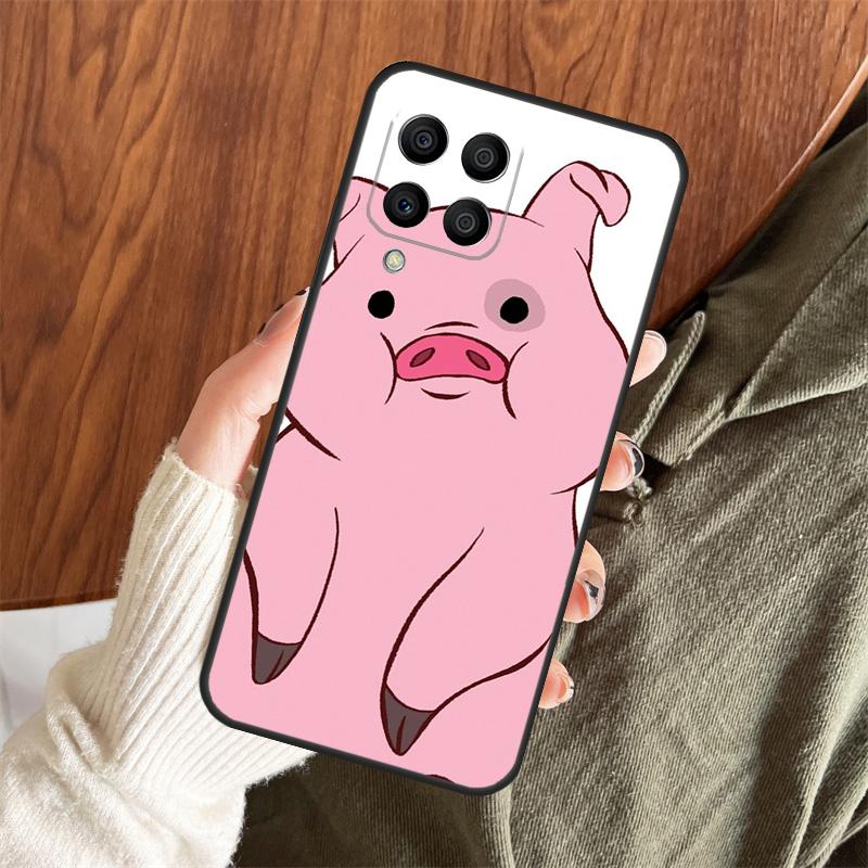 Cute PINK Kawai Pig Case For Samsung Galaxy M11 M21 M31 M35 M12 M13 M14 M15 M16 M36 M56 M53 M32 M52 M55 M34 M54