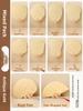Thiened Blank Xuan Paper Calliaphy Fan DIY Material Kit Hand-Painted Cultural Creative Fan round ape Bamboo Frame