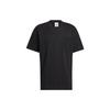 Originals Solid Color Casual Sports Round Neck Pullover Short Sleeve Black Men's HM8008