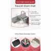 Fast Self-Draining Silicone Faucet Draining Pad Non-Slip Sink Splash Guard  Dish Soap Holder