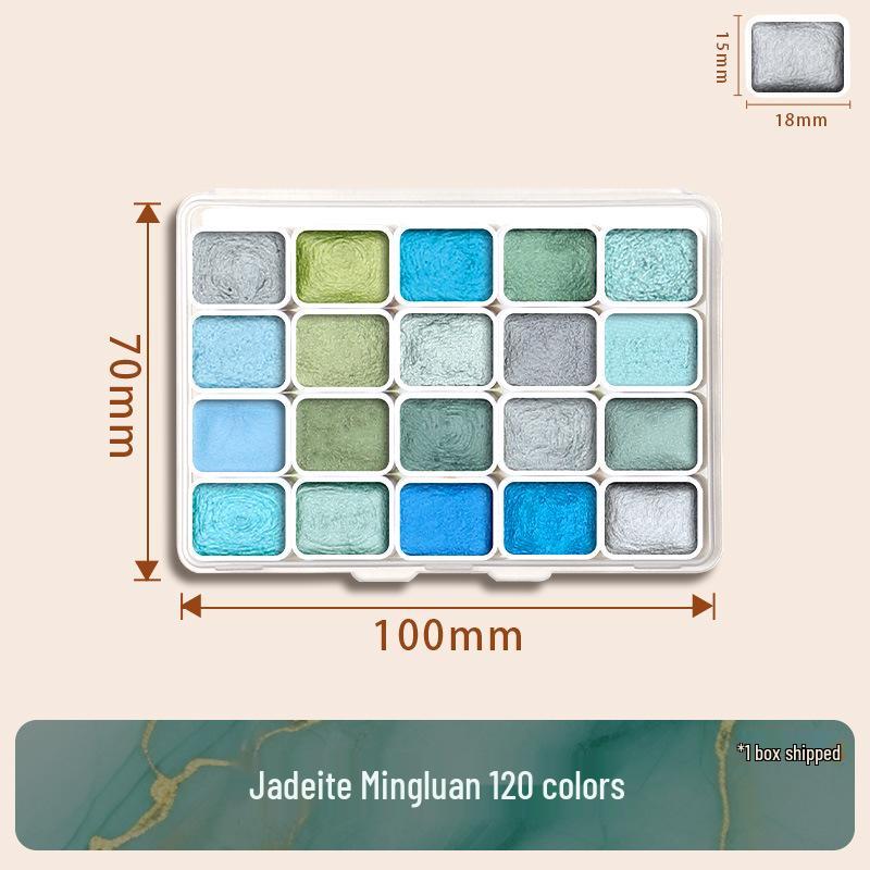 Pearlescent Watercolor Pigment - Color-Changing Gold for Nail Art & Thangka Painting.