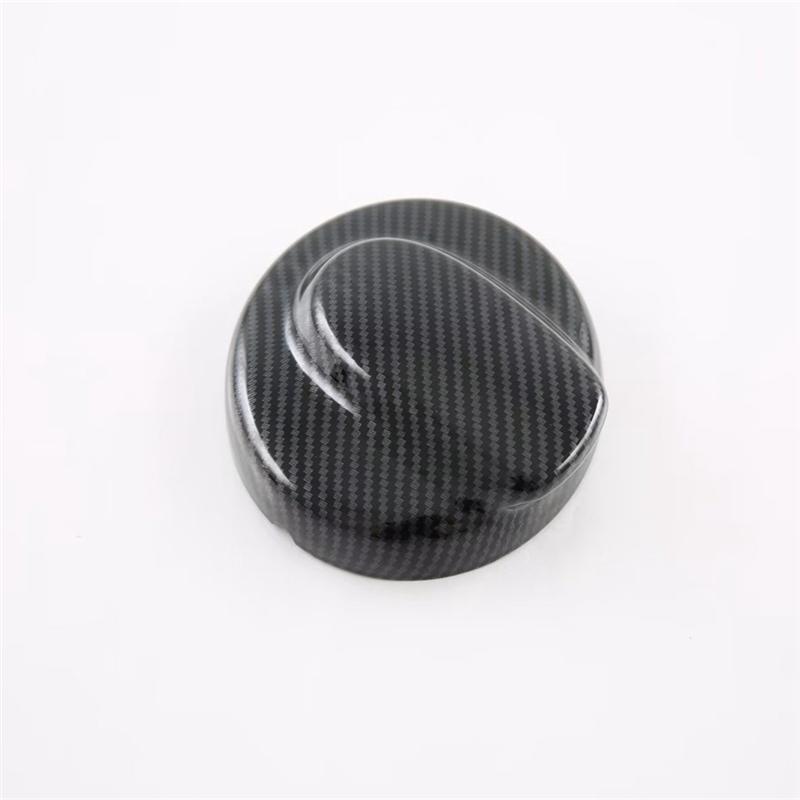 Car Gas Fuel Tank Filler Cap Cover Fuel Tank Decorative Cover For BMW Mini Cooper S R55 R56 2007-2013 (Carbon )