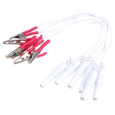 12 Teile/satz Alligator Clip Kabel Elektronische Akupunktur Behandlung Instrument