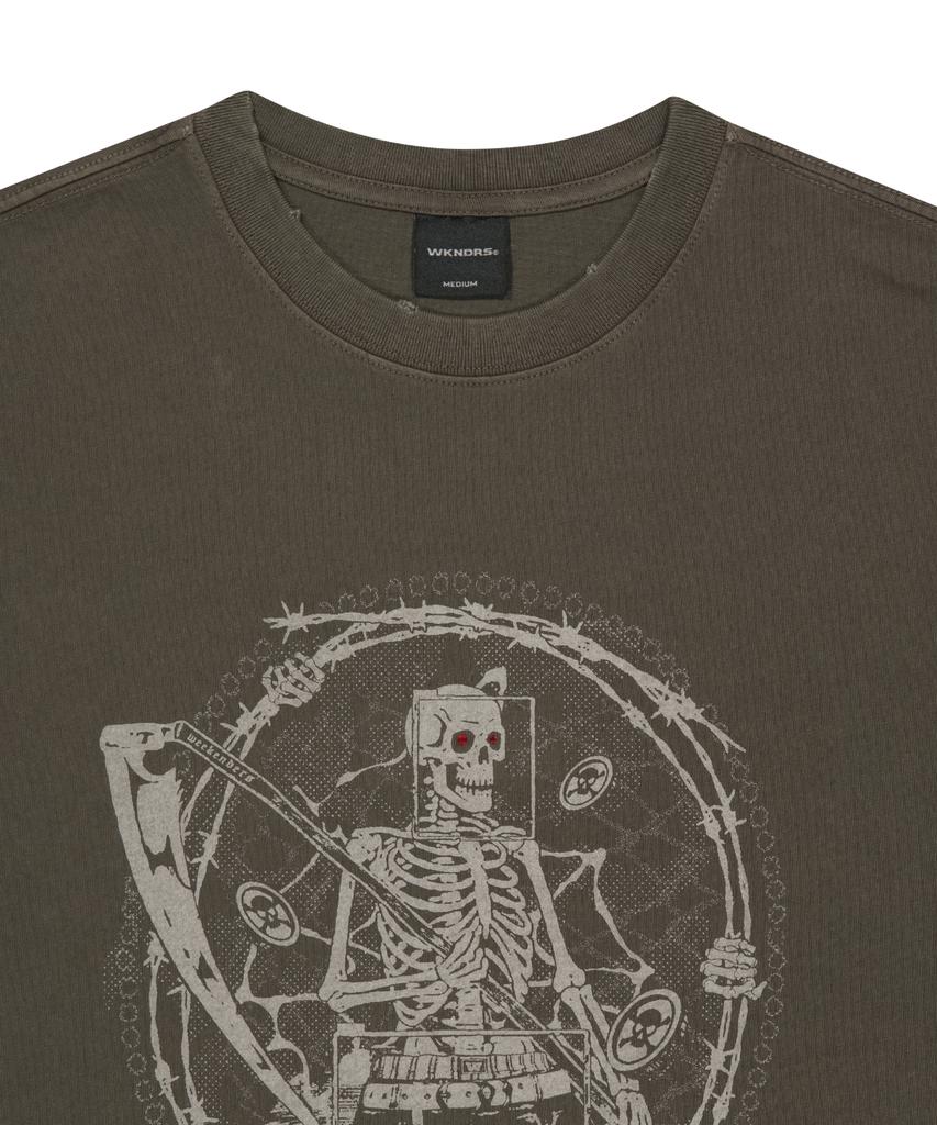 WKNDRS [Koin Seoul] Reaper T-Shirt (Brown)