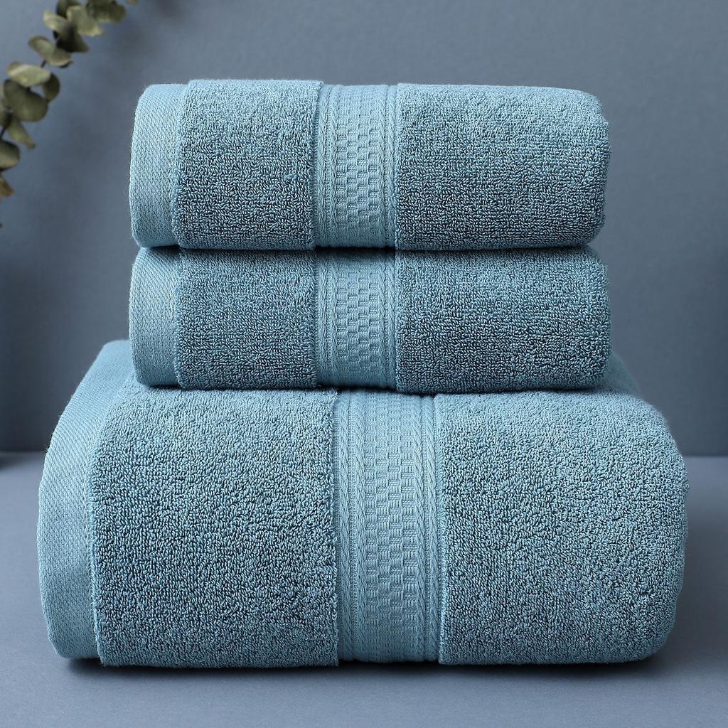 Bath Towels, Towels, Cotton Quick-drying Absorbent Beach Towels, Enlarged and Thickened Hotel Embroidery Logo Gifts