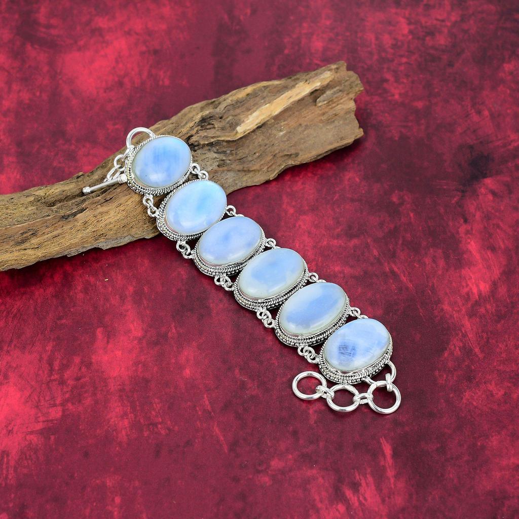 Milky Opal Gemstone Jewelry, Handmade 925 Solid Sterling Silver Bracelet & Necklace, Opal Jewelry Set For Love